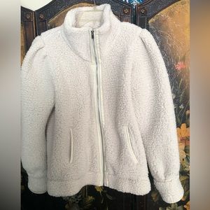 Philosophy Cream Fleece Jacket Zip Up